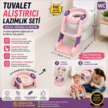 MiniStep™ Katlanabilir Tuvalet Eğitim Seti